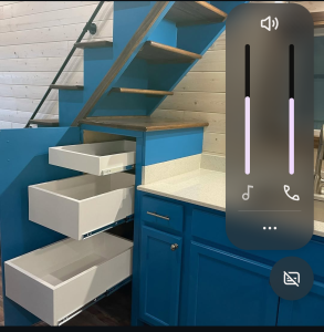 Under stairs storage - tiny house for sale